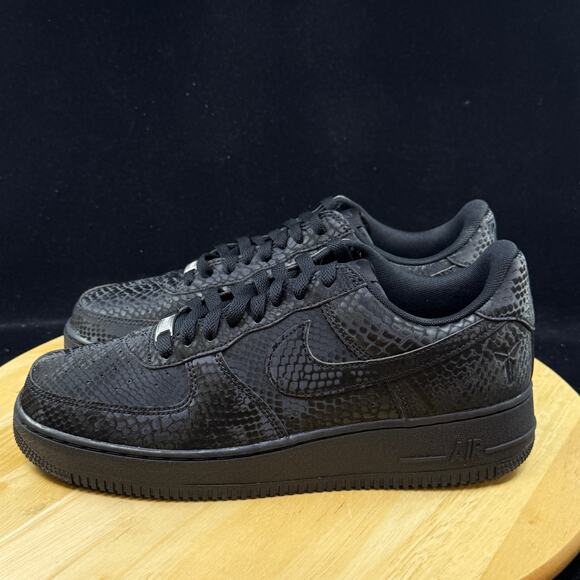 Size 9.5- Nike Air Force 1 Low Kobe Bryant Forever Black Men\'s IB0018-003 New main image 5